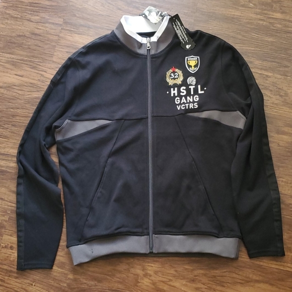 Hustle Gang Mens Varsity Knit Jacket